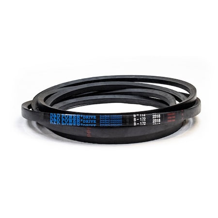 D&D B172 Classical V-Belt, 175 in Outside Length, 21/32 in Top Width, 1 Ribs B172